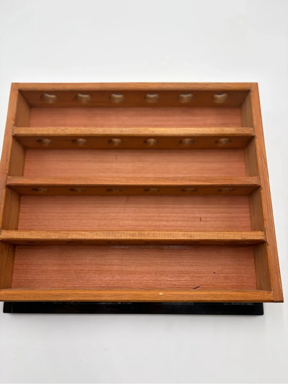 Vintage Wooden Golf Ball Display Case